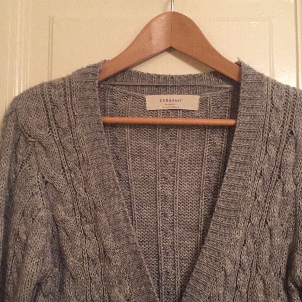 Beautiful Oversized Grey Knit Sweater